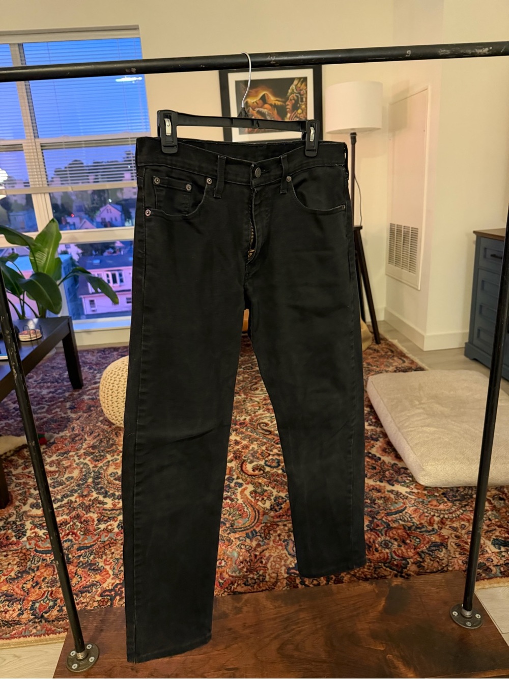 Levi’s 502 Black Taper Jeans